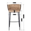 Mebel Elite Стул Flores, бежевый, велюровый, ME.FLORES/BZ/CZ/V/H - Home Club, изображение 7