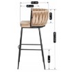 Mebel Elite Стул Flores, бежевый, велюровый, ME.FLORES/BZ/CZ/V/H - Home Club, изображение 8