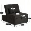 Mebel Elite Раскладной кресло Iberis 80 см для сна, чёрный, ME.IBERIS/CZ/T/FW80 - Home Club, изображение 11
