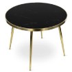 Mebel Elite Стіл Tinga 100 см, скляний, чорно-золотий, ME.TINGA/CZ/S - Home Club, зображення 6