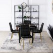 Mebel Elite Стул York, черный, велюровый, ME.YORK/CZ/ZL/V/K - Home Club, изображение 2