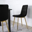 Mebel Elite Стул York, черный, велюровый, ME.YORK/CZ/ZL/V/K - Home Club, изображение 5