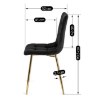 Mebel Elite Стул York, черный, велюровый, ME.YORK/CZ/ZL/V/K - Home Club, изображение 12