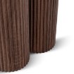 Mebel Elite Столик Almeria 50 см, травертин/горіх, ME.ALMERIA/TRAW/O/L - Home Club, зображення 5