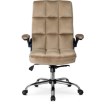 Mebel Elite Вращающееся кресло London, бежевое, велюровое, ME.LONDON/BZ/V/FO - Home Club, изображение 7