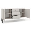 Mebel Elite Комод Soft 154 см, двухдверный, с рифленой поверхностью, цвет «Кашмир», W.ISEO/KASZ/BZ/KOM2D3S - Home Club, изображение 4