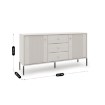Mebel Elite Комод Soft 154 см, двухдверный, с рифленой поверхностью, цвет «Кашмир», W.ISEO/KASZ/BZ/KOM2D3S - Home Club, изображение 6