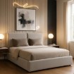 Mebel Elite Ліжко 180x200 Marsylia з ящиком для речей, сіре велюрове, ME.MARSYLIA/180/P/V/LOZZPOJ - Home Club, зображення 2