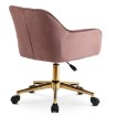 Mebel Elite Вращающееся кресло Konor, розовое, велюровое, ME.KONOR/R/ZL/V/FO - Home Club, изображение 5