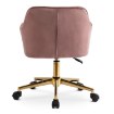 Mebel Elite Вращающееся кресло Konor, розовое, велюровое, ME.KONOR/R/ZL/V/FO - Home Club, изображение 6