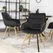 Mebel Elite Вращающееся кресло Mia, чёрное, велюровое, ME.MIA/CZ/ZL/V/K - Home Club, изображение 4