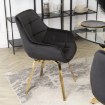 Mebel Elite Вращающееся кресло Mia, чёрное, велюровое, ME.MIA/CZ/ZL/V/K - Home Club, изображение 5