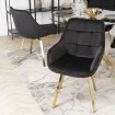 Mebel Elite Вращающееся кресло Mia, чёрное, велюровое, ME.MIA/CZ/ZL/V/K - Home Club, изображение 6
