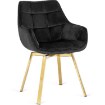 Mebel Elite Вращающееся кресло Mia, чёрное, велюровое, ME.MIA/CZ/ZL/V/K - Home Club, изображение 8