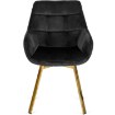 Mebel Elite Вращающееся кресло Mia, чёрное, велюровое, ME.MIA/CZ/ZL/V/K - Home Club, изображение 9