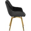 Mebel Elite Вращающееся кресло Mia, чёрное, велюровое, ME.MIA/CZ/ZL/V/K - Home Club, изображение 10