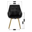 Mebel Elite Вращающееся кресло Mia, чёрное, велюровое, ME.MIA/CZ/ZL/V/K - Home Club, изображение 12