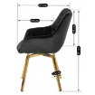 Mebel Elite Вращающееся кресло Mia, чёрное, велюровое, ME.MIA/CZ/ZL/V/K - Home Club, изображение 13
