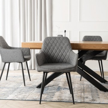 Mebel Elite Стілець Bresso 2, сірий, ME.BRESSO2/P/CZ/T/K - Home Club