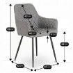 Mebel Elite Стул Bresso 2, серый, ME.BRESSO2/P/CZ/T/K - Home Club, изображение 9