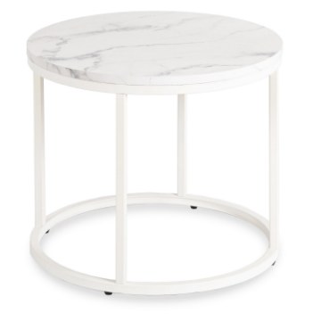 Mebel Elite Столик Agnes «Белый мрамор», ME.AGNES/BM/B/L - Home Club