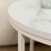 Mebel Elite Столик Agnes «Білий мармур», ME.AGNES/BM/B/L - Home Club, зображення 5