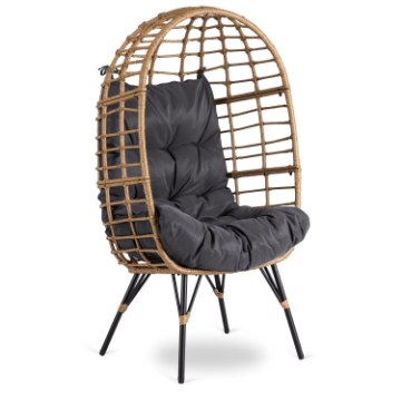 Mebel Elite Садовий крісло для відпочинку Madison, сіре, ME.MADISON/CP/NAT/T/FW - Home Club
