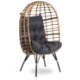 Mebel Elite Садовий крісло для відпочинку Madison, сіре, ME.MADISON/CP/NAT/T/FW - Home Club