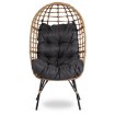 Mebel Elite Садовий крісло для відпочинку Madison, сіре, ME.MADISON/CP/NAT/T/FW - Home Club, зображення 3
