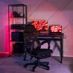 Mebel Elite Игровое вращающееся кресло Bing с подставкой для ног, чёрного цвета, ME.BING/CZ/T/FO - Home Club, изображение 2