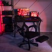 Mebel Elite Игровое вращающееся кресло Bing с подставкой для ног, чёрного цвета, ME.BING/CZ/T/FO - Home Club, изображение 3