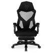 Mebel Elite Игровое вращающееся кресло Bing с подставкой для ног, чёрного цвета, ME.BING/CZ/T/FO - Home Club, изображение 8