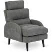 Mebel Elite Кресло для отдыха Henry с подставкой для ног, серого цвета, ME.HENRY/P/T/FW - Home Club, изображение 7