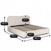 Mebel Elite Кровать 180x200 Bristol с ящиком для вещей, кремового цвета, из ткани букле, ME.BRISTOL/180/KR/TB/LOZZPOJ - Home Club, изображение 13