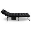 Mebel Elite Садовий шезлонг «Польове ліжко» Venus, чорний, ME.VENUS/CZ/T/LOZ - Home Club, зображення 5