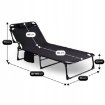 Mebel Elite Садовий шезлонг «Польове ліжко» Venus, чорний, ME.VENUS/CZ/T/LOZ - Home Club, зображення 11