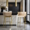 Mebel Elite Стул Flores 2 кремового цвета из велюра, ME.FLORES2/KR/ZL/V/H - Home Club, изображение 2