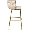 Mebel Elite Стул Flores 2 кремового цвета из велюра, ME.FLORES2/KR/ZL/V/H - Home Club, изображение 5