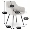 Mebel Elite Стул Modesto, бежевый, ME.MODESTO/BZ/CZ/T/K - Home Club, изображение 6