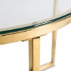 Mebel Elite Стеклянный столик Flip, прозрачный/золотой, ME.FLIP/TR/ZL/L - Home Club, изображение 6