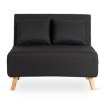 Mebel Elite Двухместное раскладное кресло Marry 2, чёрное, ME.MARRY2/CZ/DNAT/T/FW - Home Club, изображение 3
