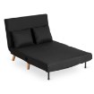 Mebel Elite Двухместное раскладное кресло Marry 2, чёрное, ME.MARRY2/CZ/DNAT/T/FW - Home Club, изображение 4