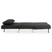 Mebel Elite Двухместное раскладное кресло Marry 2, чёрное, ME.MARRY2/CZ/DNAT/T/FW - Home Club, изображение 6