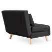 Mebel Elite Двухместное раскладное кресло Marry 2, чёрное, ME.MARRY2/CZ/DNAT/T/FW - Home Club, изображение 7