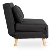 Mebel Elite Двухместное раскладное кресло Marry 2, чёрное, ME.MARRY2/CZ/DNAT/T/FW - Home Club, изображение 8