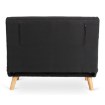 Mebel Elite Двухместное раскладное кресло Marry 2, чёрное, ME.MARRY2/CZ/DNAT/T/FW - Home Club, изображение 9