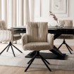 Mebel Elite Вращающееся кресло для гостиной June, бежевое, из вельвета, ME.JUNE/BZ/SZTR/K - Home Club, изображение 3