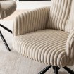 Mebel Elite Вращающееся кресло для гостиной June, бежевое, из вельвета, ME.JUNE/BZ/SZTR/K - Home Club, изображение 4