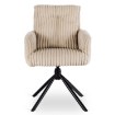 Mebel Elite Вращающееся кресло для гостиной June, бежевое, из вельвета, ME.JUNE/BZ/SZTR/K - Home Club, изображение 6