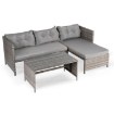 Mebel Elite Комплект садових меблів Daliano, сірий, ME.DALIANO/P/RT/OGR/ZES - Home Club, зображення 3
